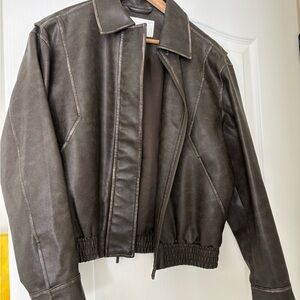 Oak & Fort leather jacket